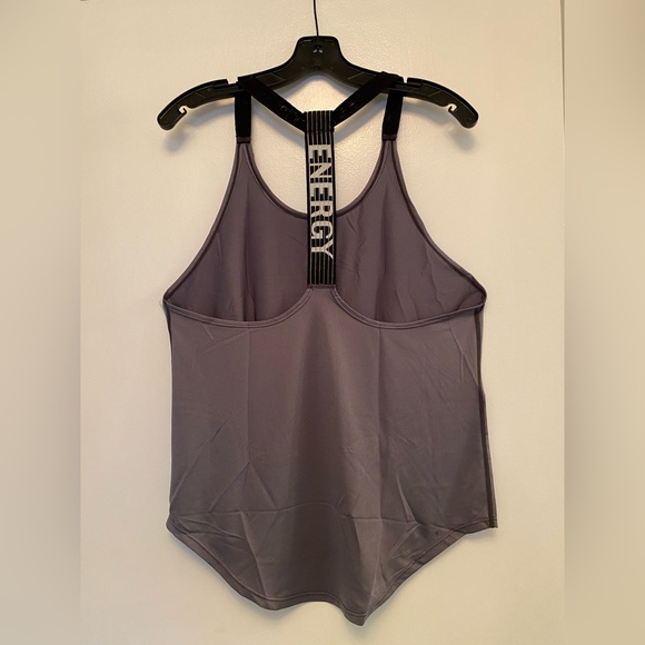 Grey ENERGY workout Tank top NEW - Picture 1 of 8